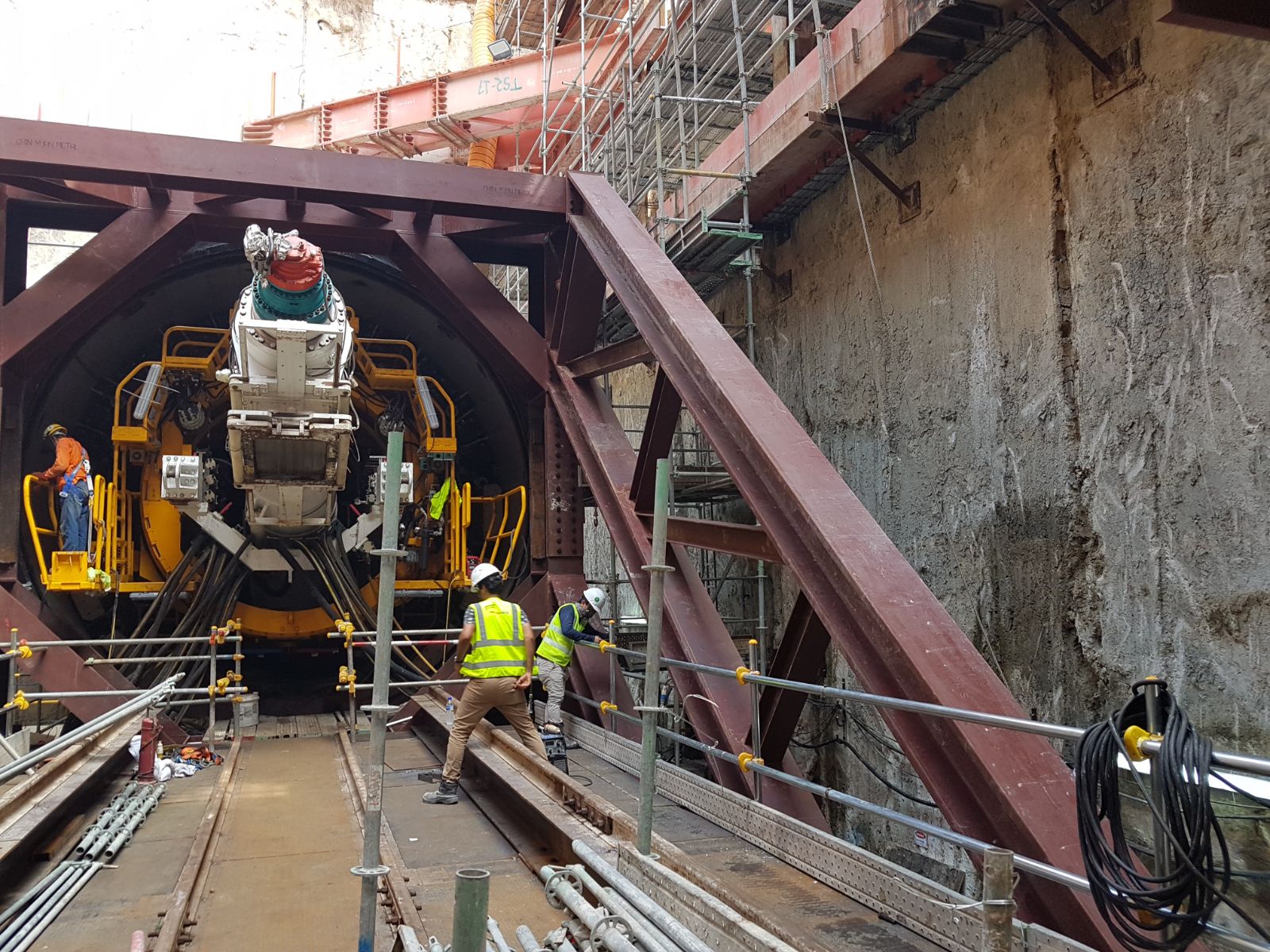 Tunnel Boring Machine Thrust Reaction Frame